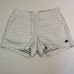 Sperry grey and white flat stripe boat shorts size 26